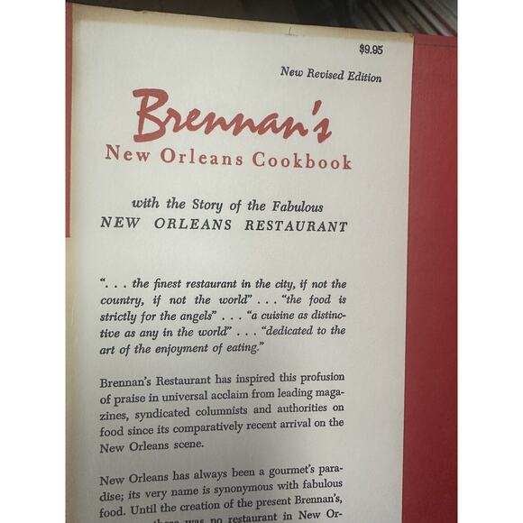 Brennan's New Orleans Cookbook 1964 Vintage Revised Edition by Hermann Deutsch - Picture 4 of 8